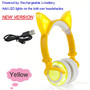 Cat Ear Design LED Glowing Headphones