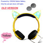 Cat Ear Design LED Glowing Headphones