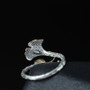 Fashionable 925 Sterling Silver Snail Adjustable Silver Ring for Women