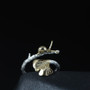 Fashionable 925 Sterling Silver Snail Adjustable Silver Ring for Women