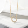 Open Circle Pendant Necklace & Open Circle CZ Studs