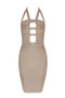 Martina Brown Bandage Dress