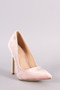 Liliana Velvet Pointy Toe Stiletto Pump