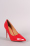 Patent Pointy Toe Lucite Stiletto Pump