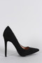 Shoe Republic LA Suede Pointy Toe Stiletto Pump