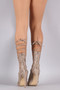 Privileged Intricate Cutout Corset Lace-Up Peep Toe Stiletto Heel
