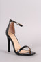 Liliana Glossy Double Strap Open Toe Stiletto Heel