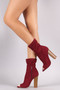 Liliana Stretchy Fit Peep Toe Booties