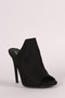 Qupid Suede Stiletto Mule Heel