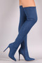 Liliana Thigh High Pointed Toe Stiletto Heel Boot