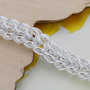 Mesh 18K White Gold Plated Bracelet