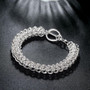 Mesh 18K White Gold Plated Bracelet