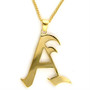 LO227 Gold Brass Pendant with No Stone in No Stone