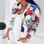 Women Jacket Fashion Ladies Retro Floral