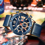 Top Brand Men Watches Casual Leather Watches for Mens Luxury sport