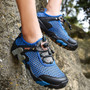 Summer Breathable Men Hiking Shoes Suede + Mesh Outdoor Men Sneakers