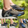Summer Breathable Men Hiking Shoes Suede + Mesh Outdoor Men Sneakers