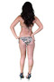 Women's Juniors Ruffled Camo Bikini Set Swimwear Made in the USA