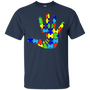 Autism Puzzle Pieces Hand in Hand