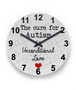 Autism - Unconditional Love Round Wall Clock