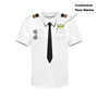 Customizable Pilot Uniform (Badge 4) Designed 3D Children T-Shirts