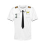 Customizable Pilot Uniform (Badge 4) Designed 3D Children T-Shirts