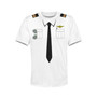 Customizable Pilot Uniform (Badge 3) Designed 3D Children T-Shirts