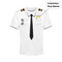Customizable Pilot Uniform (Badge 2) Designed 3D Children T-Shirts