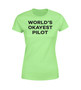World's Okayest Pilot Designed Women T-Shirts