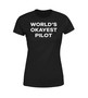 World's Okayest Pilot Designed Women T-Shirts