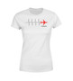 Aviation Heartbeats Designed Women T-Shirts