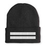 Pilot Epaulette (Silver) 2 Lines Embroidered Beanies