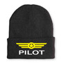 Pilot & Badge Embroidered Beanies