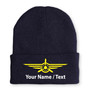 Custom Name & Badge (3) Embroidered Beanies