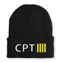 CPT & 4 Lines Embroidered Beanies