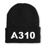 A310 Flat Text Embroidered Beanies