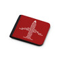 Airplane Shape Aviation Alphabet Designed Wallets