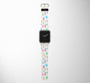 Cheerful Seamless Airplanes Designed Leather Apple Watch Straps