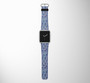 Seamless Ethnic Feathers Designed Leather Apple Watch Straps