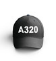 Customizable Name & A320 Flat Text Embroidered Hats