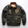 Flying Tigers Patch Designed Genuine Leather Pilot Jackets