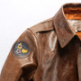 Flying Tigers Patch Designed Genuine Leather Pilot Jackets