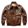 Flying Tigers Patch Designed Genuine Leather Pilot Jackets