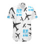 Fly Be Free White Designed 3D Shirts