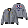 US Air Force + Patches Designed 3D Pilot Bomber Jackets