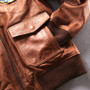 New Style Genuine Leather Bomber Pilot Designed Jacket