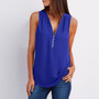 V Neck Chiffon Blouse