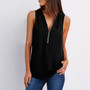 V Neck Chiffon Blouse