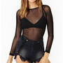 Black Mesh Top