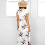 Slit Floral Maxi Dress